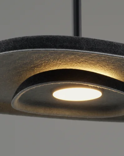 Светильник подвесной LED Agato V11092-PL Moderli чёрный на 1 лампу, основание чёрное в стиле современный лофт фото 4