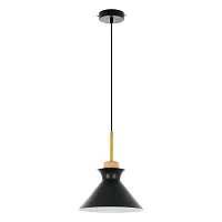 Светильник подвесной Kristina MR1350-1P MyFar чёрный 1 лампа, основание чёрное в стиле современный скандинавский лофт 