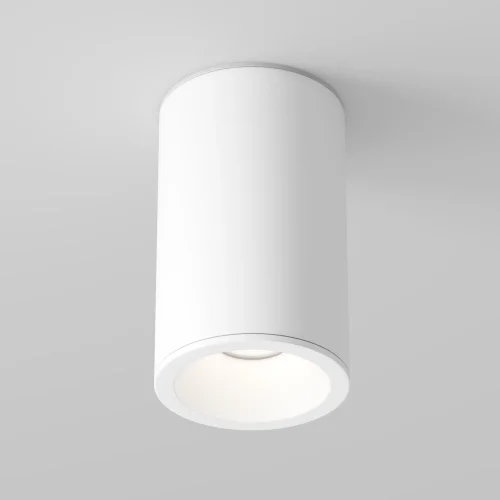 Светильник накладной Zoom C029CL-01-S-W Maytoni белый 1 лампа, основание белое в стиле хай-тек современный круглый фото 3