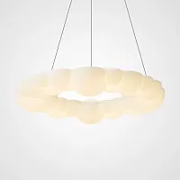 Люстра подвесная ODDLY D49 220261-23 ImperiumLoft белая на 1 лампу, основание белое в стиле современный скандинавский минимализм 