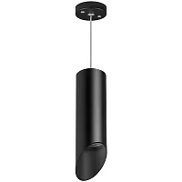 Светильник подвесной Rullo RP48737 Lightstar чёрный 1 лампа, основание чёрное в стиле модерн хай-тек трубочки