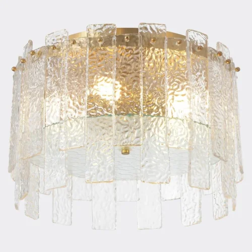 Светильник потолочный RICARDO PL5 BRASS Crystal Lux латунь на 5 ламп, основание латунь в стиле американский фото 5 Светильник потолочный RICARDO PL5 BRASS Crystal Lux латунь на 5 ламп, основание латунь в стиле американский фото 5