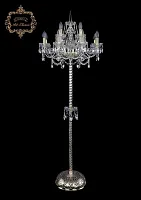 Торшер 13.25.8+4.200.P.h-165.Gd.Sp Bohemia Art Classic  прозрачный 12 ламп, основание золотое в стиле классика
