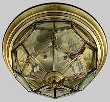Светильник потолочный Витра-1 CL442530 Citilux прозрачный 3 лампы, основание бронзовое в стиле кантри 