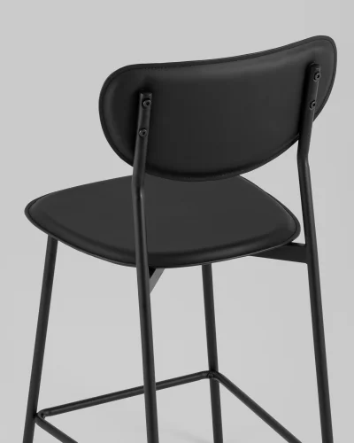 Стул барный Minnie, чёрный УТ000039219 Stool Group, чёрный/экокожа, ножки/металл/чёрный, размеры - ***** фото 6