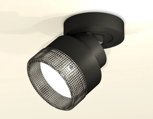 Светильник накладной XM8102041 Ambrella light чёрный 1 лампа, основание чёрное в стиле хай-тек круглый фото 3