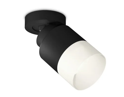 Светильник накладной XM8111002 Ambrella light чёрный 1 лампа, основание чёрное в стиле хай-тек круглый