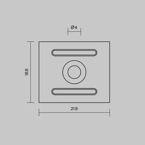 Комплект креплений (для профиля 27×20) 4 шт., ALM-2720-MT 642071 Maytoni цвет LED K, световой поток Lm фото 2