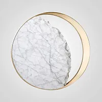 Бра Eclipse WALL LAMP Ginger and Jagger 149475-22 ImperiumLoft белый на 1 лампу, основание латунь в стиле современный 