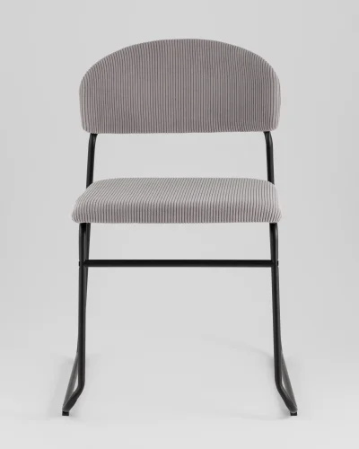 Стул обеденный Loftys, серый УТ000039717 Stool Group, серый/текстиль, ножки/металл/чёрный, размеры - *800***535*575 фото 2