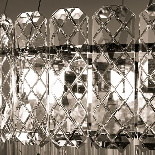 Люстра подвесная Nicoletta A1051SP-10CC Arte Lamp прозрачная на 10 ламп, основание хром в стиле современный  фото 4