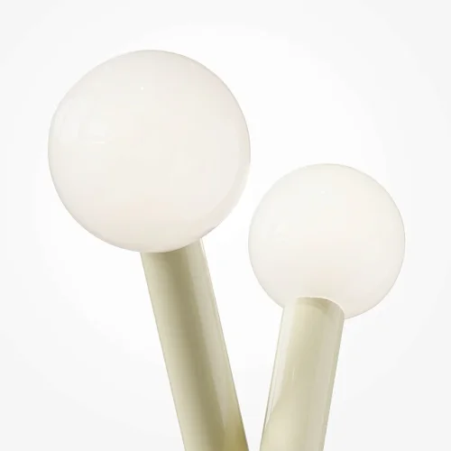 Бра Vortex MOD476WL-02BG Maytoni белый на 2 лампы, основание белое в стиле современный шар фото 2