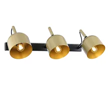 Бра TR97109 Ambrella light золотой 3 лампы, основание чёрное в стиле современный лофт 