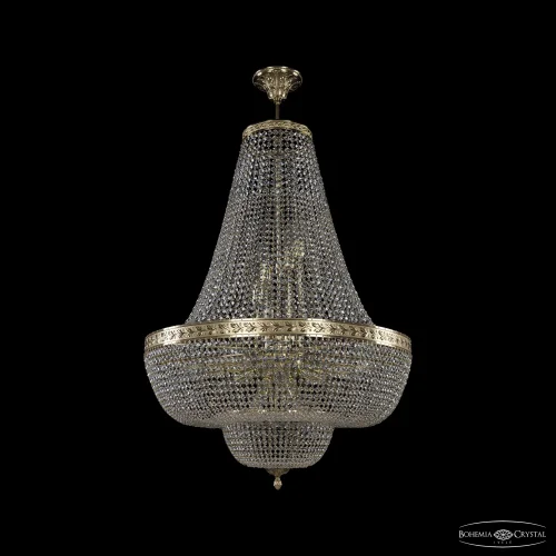 Люстра подвесная 19091/H2/70IV G C1 Bohemia Ivele Crystal прозрачная на 22 лампы, основание золотое в стиле классический sp