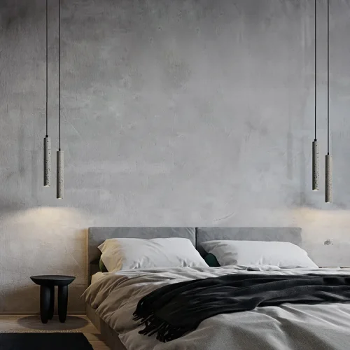 Светильник подвесной BRUT 189836-23 ImperiumLoft серый на 1 лампу, основание чёрное в стиле скандинавский фото 4