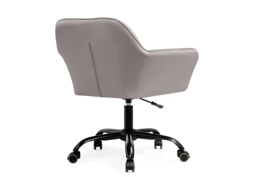 Компьютерное кресло Анко серое  566500 Woodville, серый/велюр, ножки/пластик/чёрный, размеры - *860***630*600 фото 4