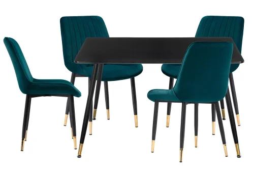 Обеденная группа Артурс black / green / gold 579065 Woodville на 1 , основание в стиле современный Обеденная группа Артурс black / green / gold 579065 Woodville на 1 , основание в стиле современный