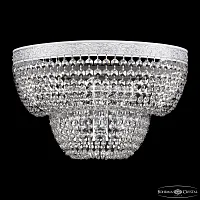 Бра AL19091B/35OL WMN Bohemia Ivele Crystal без плафона 3 лампы, основание белое серое в стиле классический r