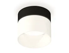 Светильник накладной XS8102016 Ambrella light белый 1 лампа, основание чёрное в стиле хай-тек круглый