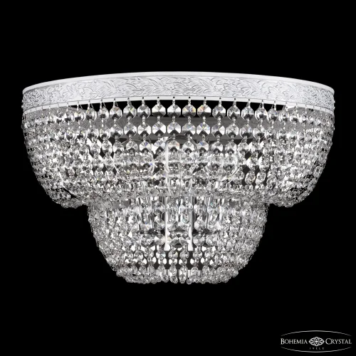 Бра AL19091B/35OL WMN Bohemia Ivele Crystal без плафона на 3 лампы, основание белое серое в стиле классический r