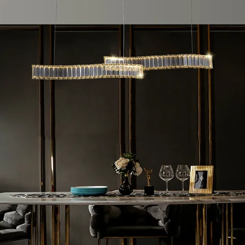 Светильник подвесной BERTOLDA LONG B Chrome 220716-23 ImperiumLoft прозрачный на 2 лампы, основание хром в стиле современный фото 9