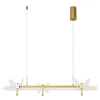 Светильник подвесной LED Darcy A2187SP-1GO Arte Lamp прозрачный 1 лампа, основание золотое в стиле современный бабочки