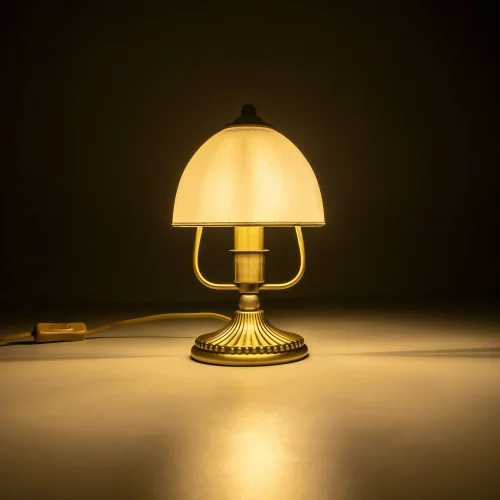 Настольная лампа Адриана CL405813 Citilux белая 1 лампа, основание бронзовое металл в стиле классический  фото 6
