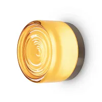 Бра LED Retro FR5603WL-L8YA1 Freya янтарный на 1 лампу, основание никель в стиле современный хай-тек Бра LED Retro FR5603WL-L8YA1 Freya янтарный на 1 лампу, основание никель в стиле современный хай-тек