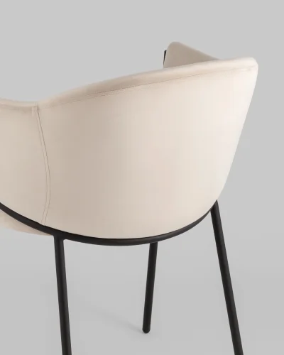 Стул Brace велюр молочный УТ000039128 Stool Group, /, ножки//, размеры - *780***560*560 фото 3