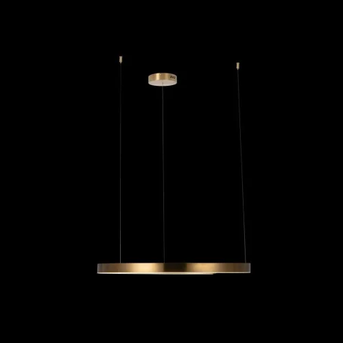 Светильник подвесной LED Ring 10013L LOFT IT латунь на 1 лампу, основание латунь в стиле хай-тек кольца фото 4