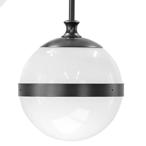 Люстра подвесная Globo 813197 Lightstar белая на 9 ламп, основание чёрное в стиле арт-деко шар фото 3
