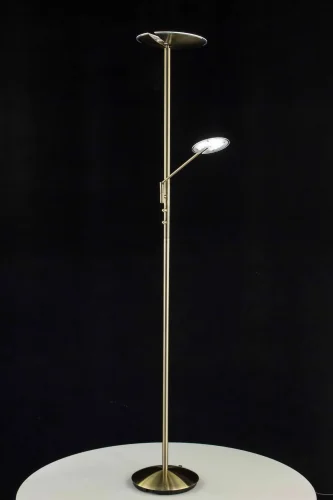 Торшер напольный LED Дискус CL802003 Citilux для чтения коричневый 1 лампа, основание бронзовое жёлтое в стиле современный
