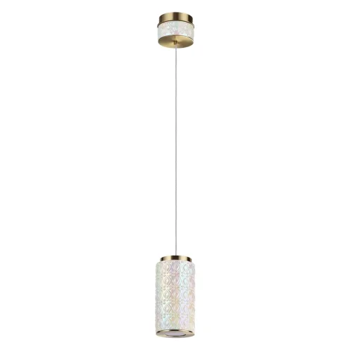 Светильник подвесной Lulu 5454/5L Odeon Light белый на 1 лампу, основание античное бронза латунь в стиле современный скандинавский Светильник подвесной Lulu 5454/5L Odeon Light белый на 1 лампу, основание античное бронза латунь в стиле современный скандинавский