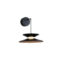 Бра LED Platt 4372-1W Favourite чёрный на 1 лампу, основание чёрное в стиле современный 
