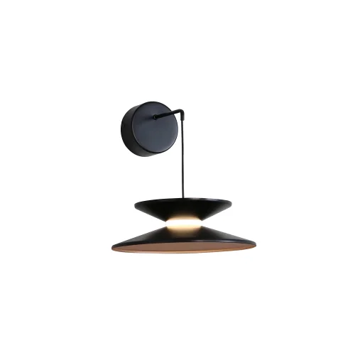 Бра LED Platt 4372-1W Favourite чёрный на 1 лампу, основание чёрное в стиле современный 