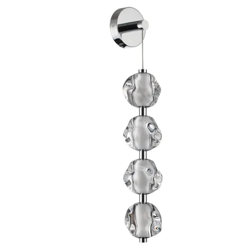 Бра LED Jemstone 5084/17WL Odeon Light прозрачный на 1 лампу, основание хром в стиле современный 