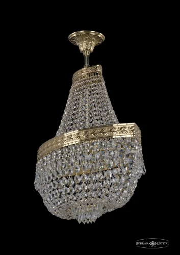 Люстра потолочная хрустальная 19273/H1/60IV G Bohemia Ivele Crystal прозрачная на 8 ламп, основание золотое в стиле классический sp фото 2