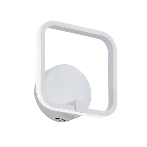 Бра LED V4612-0/1A Vitaluce без плафона на 1 лампу, основание белое в стиле хай-тек квадраты