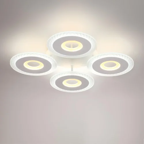 Светильник потолочный LED Vandy 8016/70CL Lumion белый на 1 лампу, основание белое в стиле минимализм фото 3