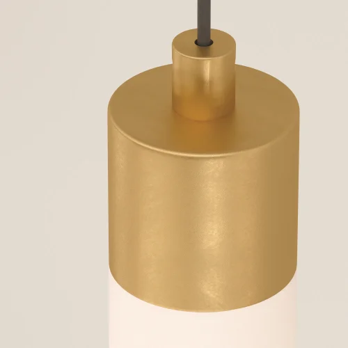 Светильник подвесной LED Ray P022PL-L20G3K Maytoni белый на 1 лампу, основание золотое в стиле современный трубочки фото 14