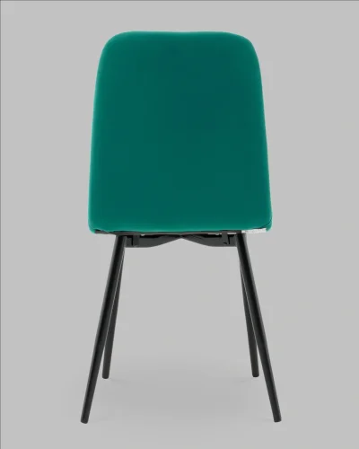 Стул Easy new велюр зеленый УТ000041668 Stool Group, зелёный/велюр, ножки/металл/чёрный, размеры - ***** фото 4