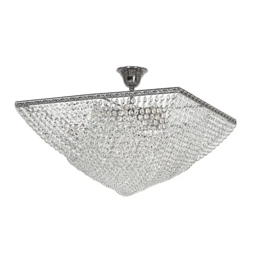 Люстра хрустальная потолочная Nobile E 1.3.50.502 N Arti Lampadari прозрачная без плафона на 8 ламп, основание никель в стиле классический 