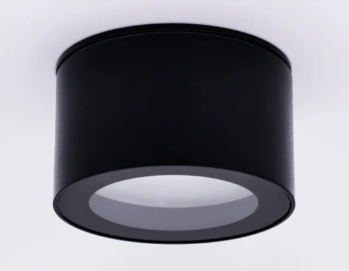 Светильник накладной TN6523 Ambrella light чёрный 1 лампа, основание чёрное в стиле хай-тек современный круглый фото 3