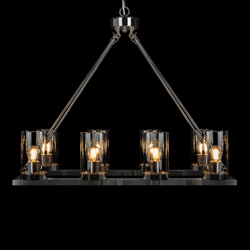 Люстра подвесная Candlelight 10437/760R LOFT IT прозрачная на 8 ламп, основание никель в стиле современный кантри замковый фото 4