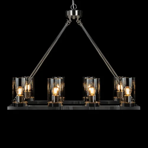 Люстра подвесная Candlelight 10437/760R LOFT IT прозрачная на 8 ламп, основание никель в стиле современный кантри замковый фото 4