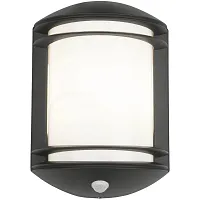 Настенный светильник Quartz 7016-NW Nowodvorski уличный IP21 чёрный 1 лампа, плафон белый в стиле современный E27