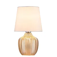 Настольная лампа Pion 10194/L Amber Escada бежевая 1 лампа, основание янтарное бежевое стекло в стиле современный 