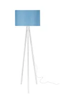 Торшер Sarah TL1618S-01WB Toplight на треноге голубой 1 лампа, основание белое в стиле современный
