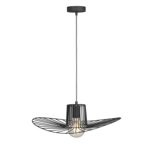 Светильник подвесной V4917-1/1S Vitaluce без плафона на 1 лампу, основание чёрное в стиле лофт фото 3 Светильник подвесной V4917-1/1S Vitaluce без плафона на 1 лампу, основание чёрное в стиле лофт фото 3