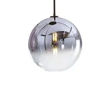 Светильник подвесной Восход 07565-25,16 Kink Light хром прозрачный 1 лампа, основание чёрное в стиле современный 